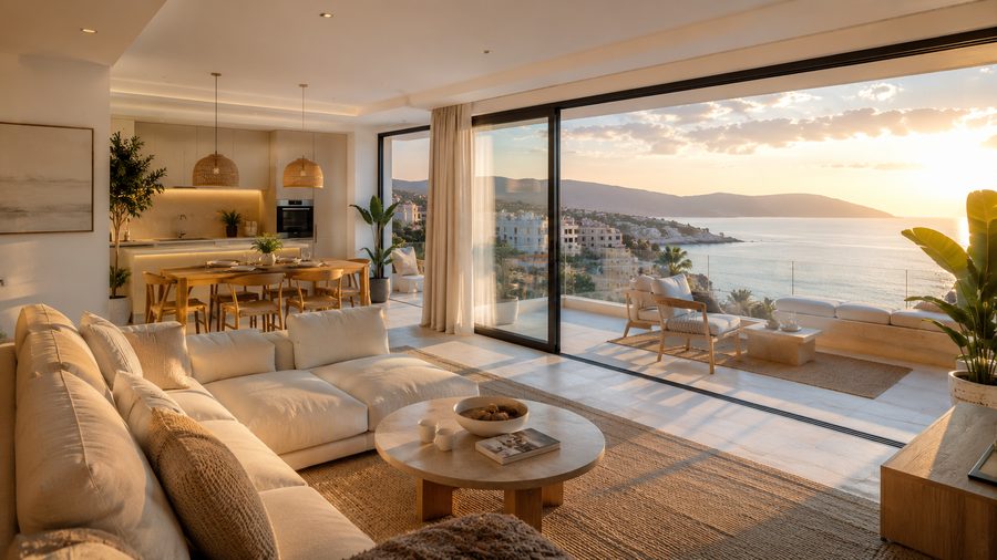 Apartment with sea view in Albania