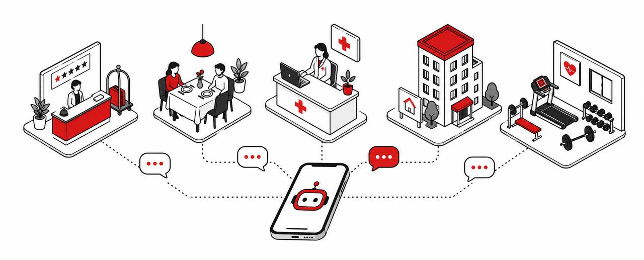 Hotel, restaurant, clinic, real estate, gym — all automated